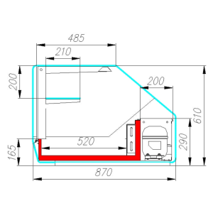 Витрина холодильная настольная Carboma АС87 SV 1,0-11 - Изображение 3
