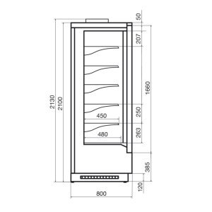 Горка морозильная Dazzl Compass 080 H210 Plug-in 125 - Изображение 3
