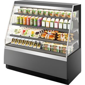 Витрина кондитерская Chilz VETE KUB OF 130 серый матовый, шлифованная нержавейка