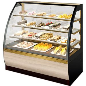 Витрина кондитерская Chilz VETE LUX 130 шоколад, золотой глянец, ясень наварра