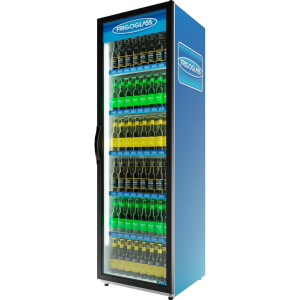 Шкаф холодильный Frigoglass Super 8 FFD (черн.корпус,черн.кабинет,черн.рамка дв.,2Led,6полок,6ЦД)