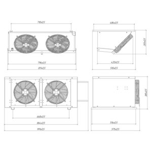 Сплит-система холодильная низкотемпературная Intercold LCM 210 FT - Изображение 2