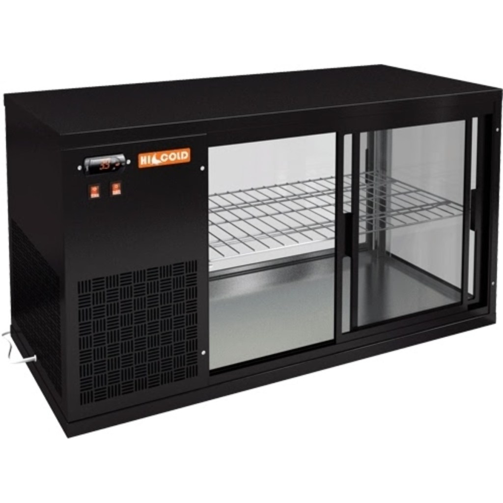 Витрина холодильная настольная HICOLD VRL 900 L Black