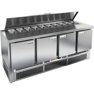 Стол холодильный для салатов HiCold SLE2-1111GN (1/6) О с крышкой