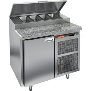 Стол холодильный для пиццы HiCold PZ2-1/GN (1/6H) камень (R290)