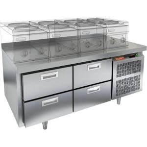 Стол охлаждаемый HiCold GN 22/TN LT под тепловое оборудование