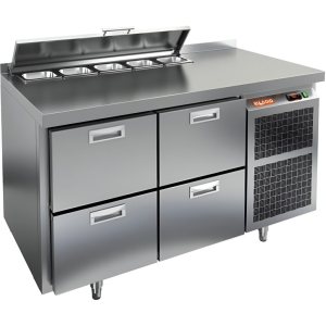 Стол холодильный для салатов HiCold SL1-22SN (1/3) с крышкой