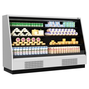 Горка холодильная Carboma F16-08 VM 2,5-2 0300 (версия 2.0) (9006-9005) (бок металл)